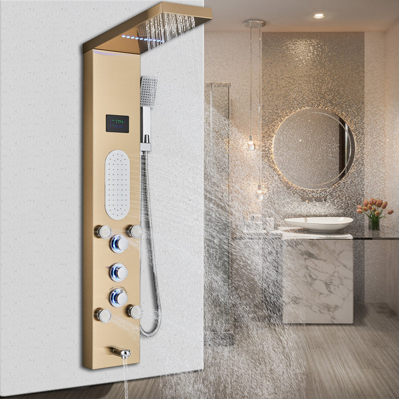 AlenArtWater 47'' Shower Panel with Fixed Shower Head Wayfair